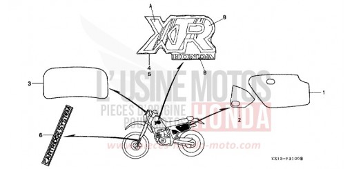 MARQUE (RN) XR250RN de 1992